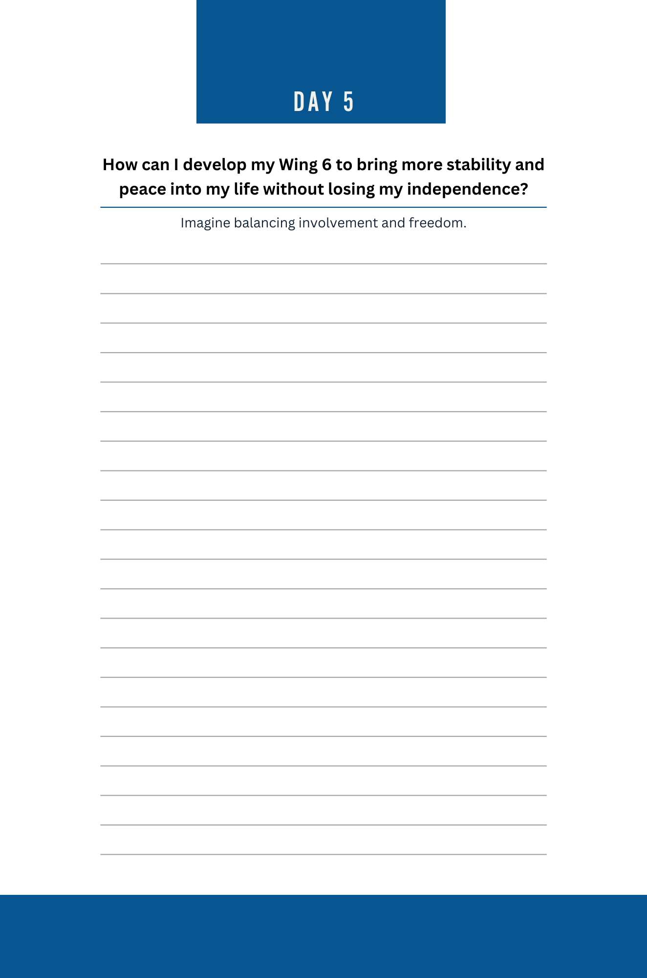 Enneagram Journal for Type 5