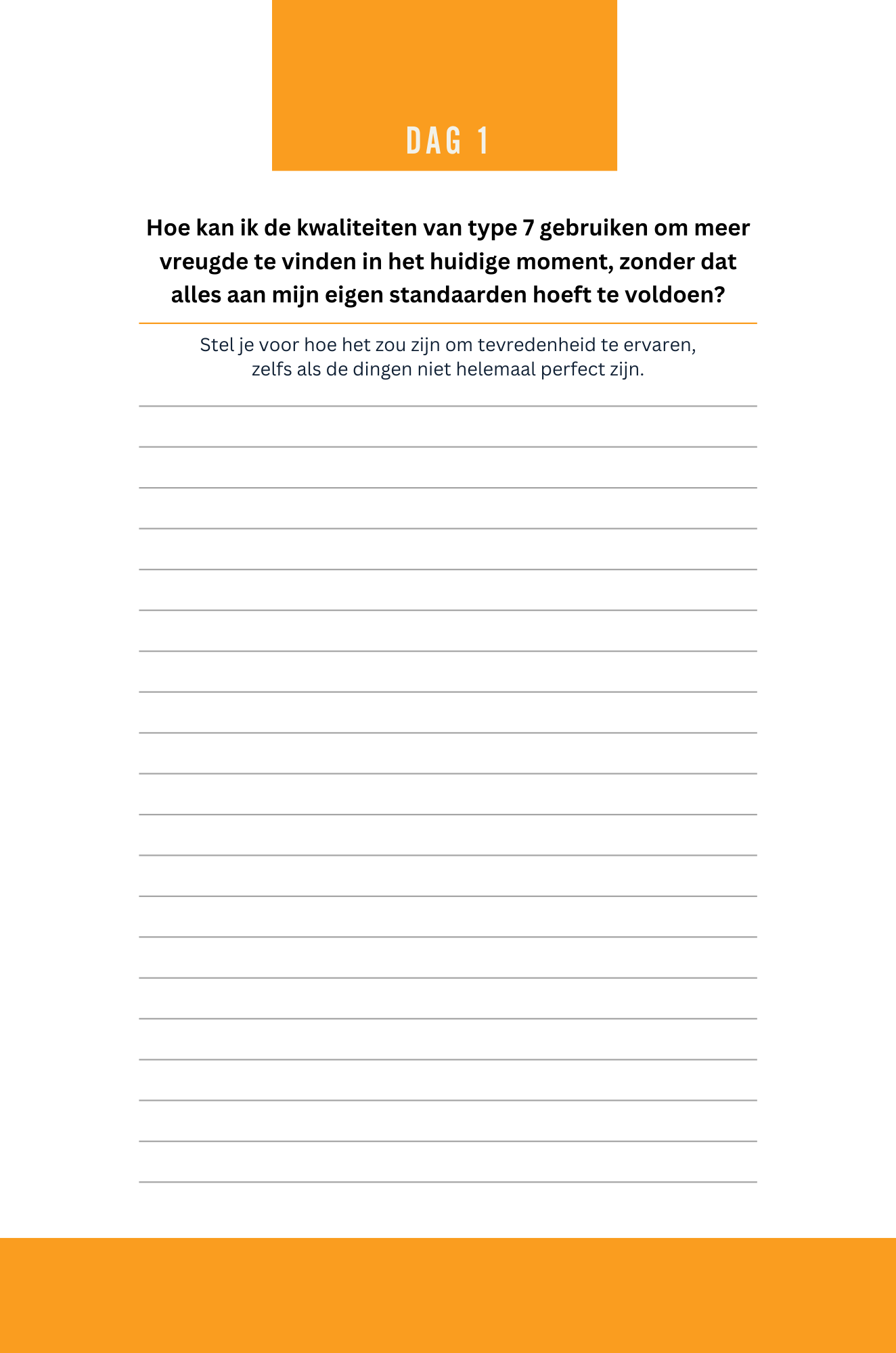 Enneagram Journal voor Type 1